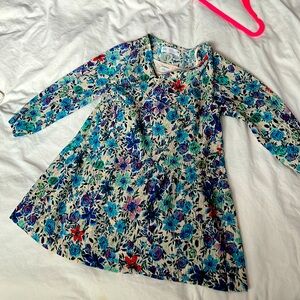 Zara girls Morocco turquoise dress